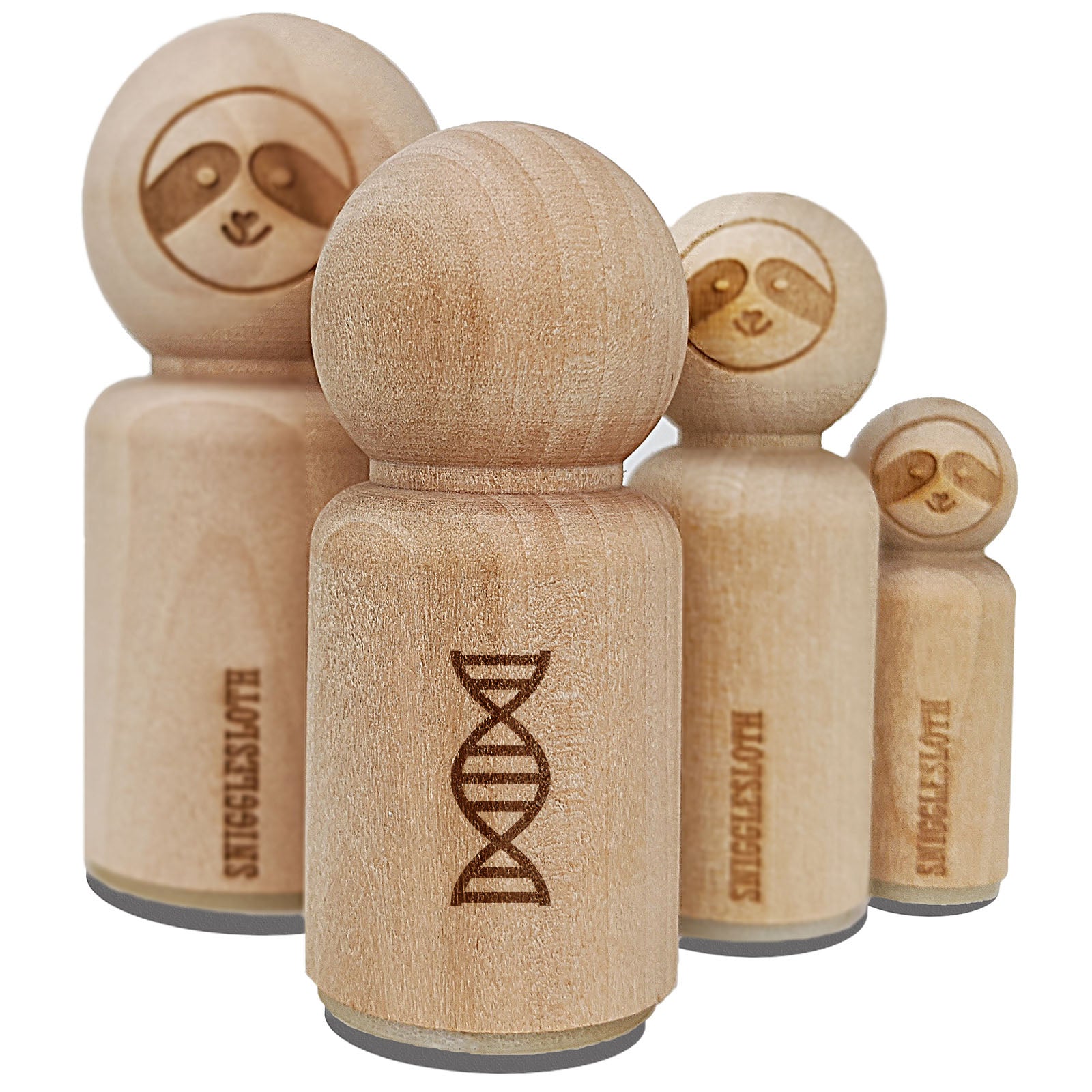 DNA Molecule Double Helix Science Symbol Rubber Stamp for Stamping Crafting Planners