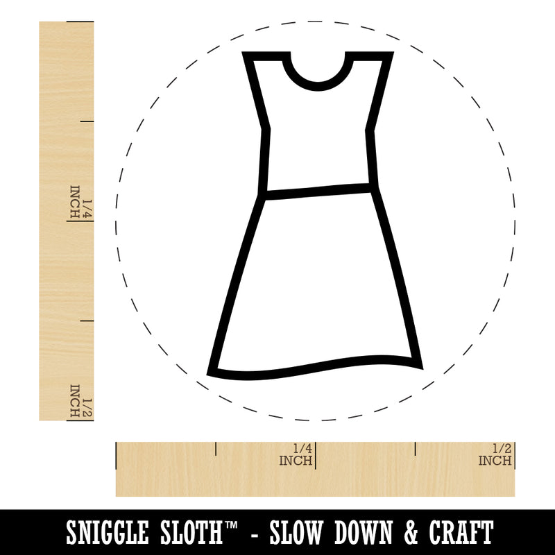 Dress Icon Clothes Fashion Rubber Stamp for Stamping Crafting Planners