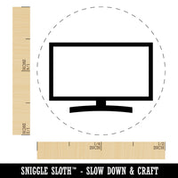 Flat Screen TV Rubber Stamp for Stamping Crafting Planners
