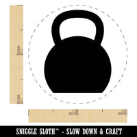 Kettlebell Weight Solid Rubber Stamp for Stamping Crafting Planners