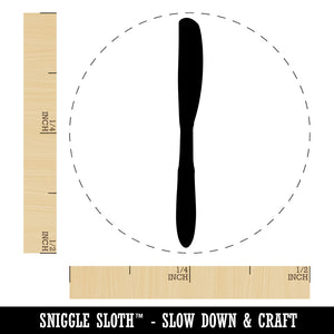 Knife Solid Utensil Eating Sketch Rubber Stamp for Stamping Crafting Planners