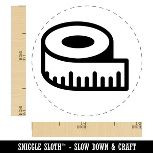 Measuring Tape Sewing Rubber Stamp for Stamping Crafting Planners