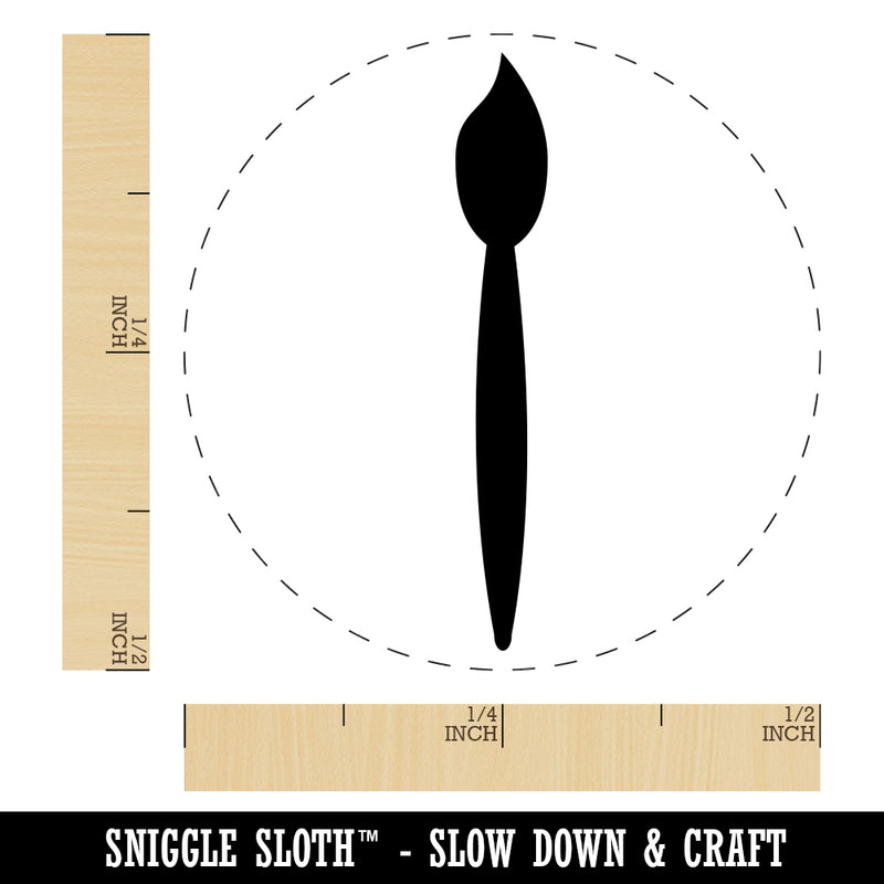 Paintbrush Symbol Rubber Stamp for Stamping Crafting Planners