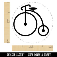 Penny Farthing Bicycle Bike Old Fashioned Victorian Rubber Stamp for Stamping Crafting Planners