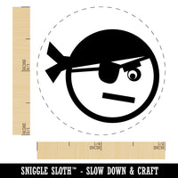 Pirate Face Rubber Stamp for Stamping Crafting Planners