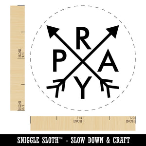 Pray Stylized Rubber Stamp for Stamping Crafting Planners