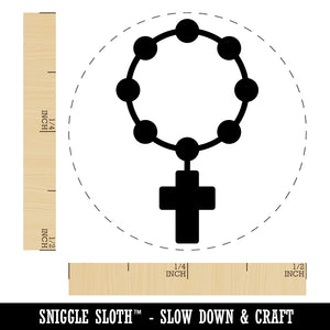 Rosary Catholic Symbol Rubber Stamp for Stamping Crafting Planners