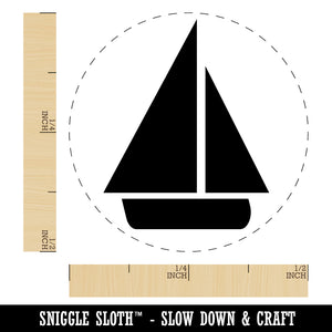 Sail Boat Sailing Icon Rubber Stamp for Stamping Crafting Planners