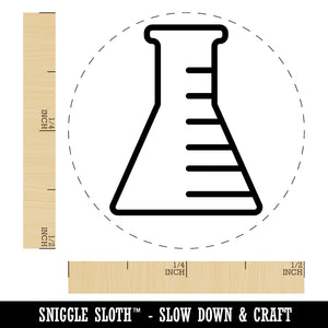Science Chemistry Beaker Flask Rubber Stamp for Stamping Crafting Planners