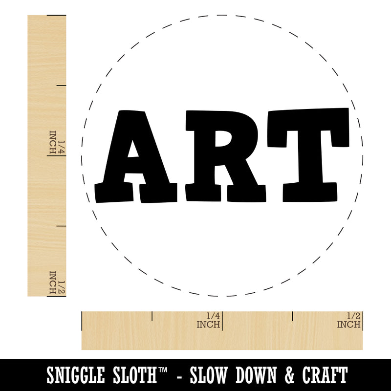Art Fun Text Rubber Stamp for Stamping Crafting Planners
