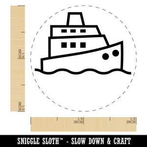 Cruise Ship Yacht Travel Boat Rubber Stamp for Stamping Crafting Planners