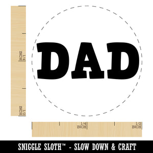 Dad Fun Text Rubber Stamp for Stamping Crafting Planners