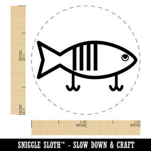 Fishing Lure Rubber Stamp for Stamping Crafting Planners