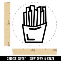 French Fries Snack Doodle Rubber Stamp for Stamping Crafting Planners