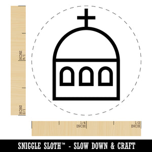 Greece Greek Symbol Church Dome Rubber Stamp for Stamping Crafting Planners