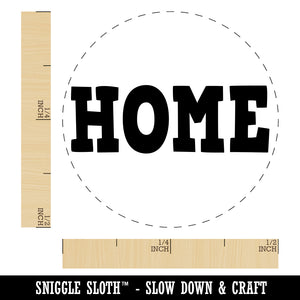 Home Fun Text Rubber Stamp for Stamping Crafting Planners