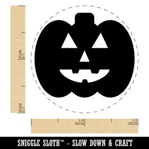 Jack O'Lantern Happy Halloween Pumpkin Rubber Stamp for Stamping Crafting Planners