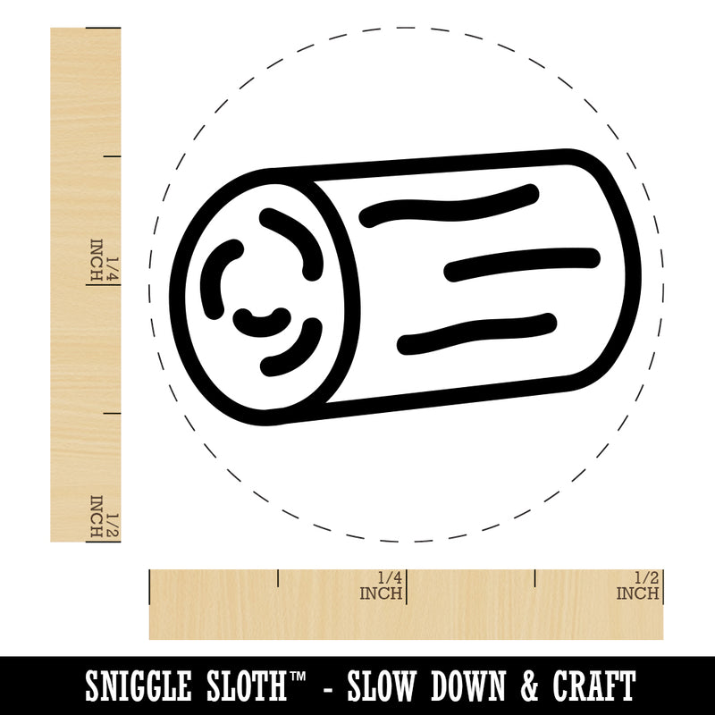 Log Tree Doodle Rubber Stamp for Stamping Crafting Planners