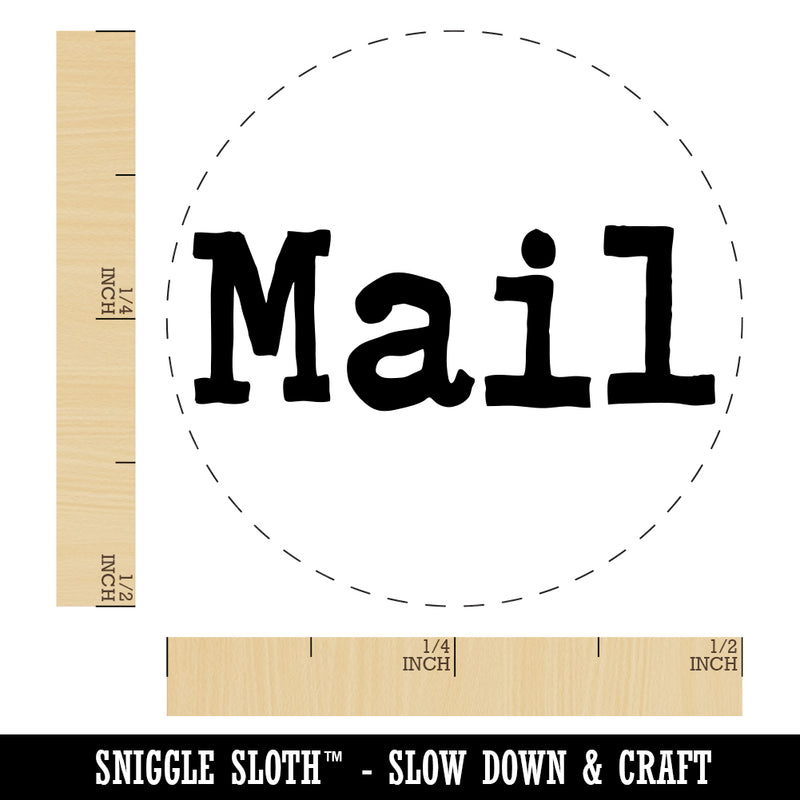 Mail Fun Text Rubber Stamp for Stamping Crafting Planners