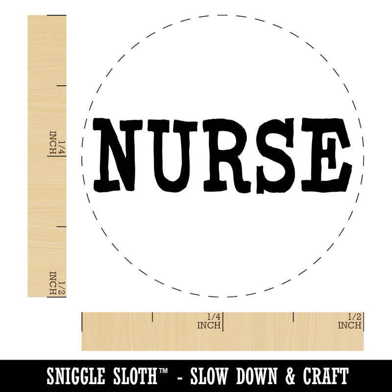 Nurse Fun Text Rubber Stamp for Stamping Crafting Planners