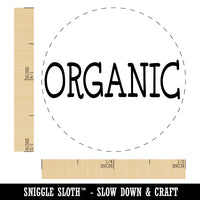 Organic Fun Text Rubber Stamp for Stamping Crafting Planners