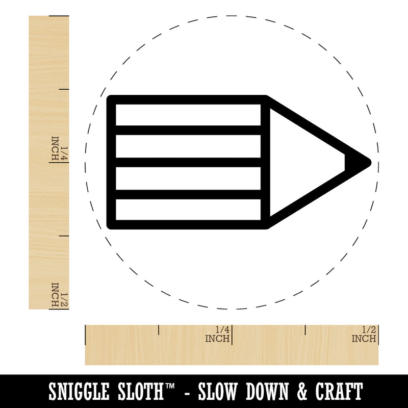 Pencil Stub Writing Homework Rubber Stamp for Stamping Crafting Planners