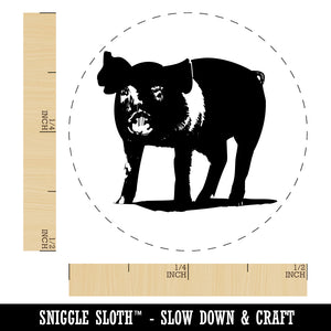 Pig Sketch Rubber Stamp for Stamping Crafting Planners