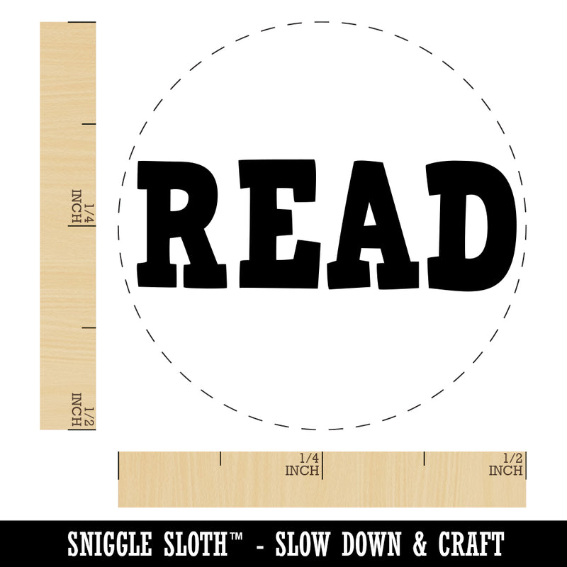 Read Fun Text Rubber Stamp for Stamping Crafting Planners