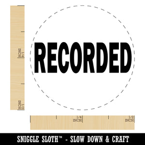 Recorded Text Rubber Stamp for Stamping Crafting Planners