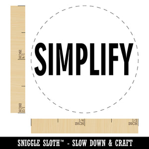 Simplify Text Rubber Stamp for Stamping Crafting Planners