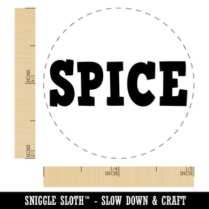 Spice Fun Text Rubber Stamp for Stamping Crafting Planners