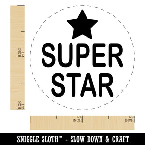 Super Star Fun Text Teacher School Rubber Stamp for Stamping Crafting Planners