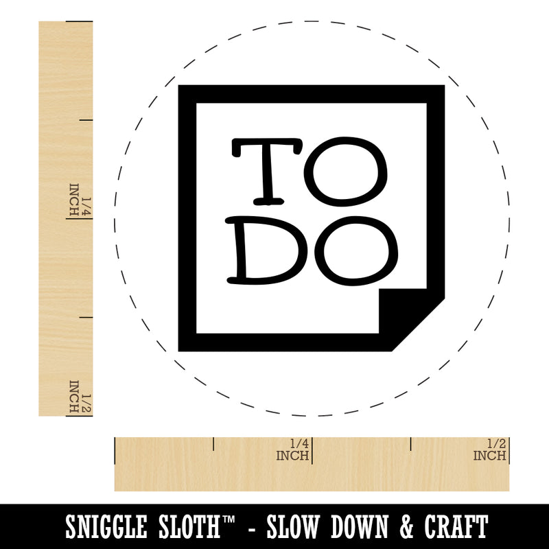 To Do Note Rubber Stamp for Stamping Crafting Planners