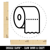 Toilet Paper Roll Icon Rubber Stamp for Stamping Crafting Planners