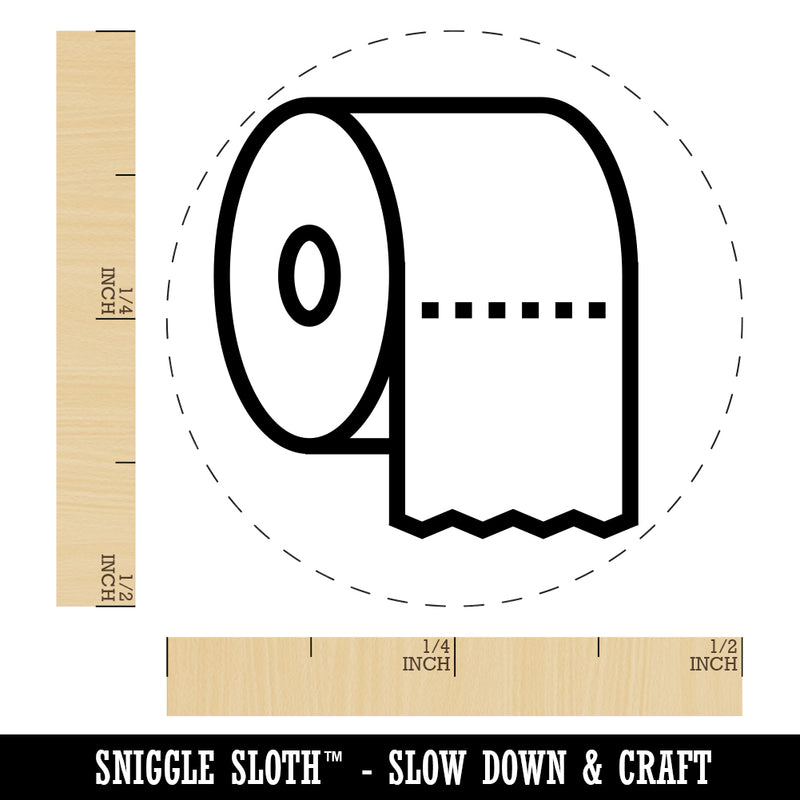 Toilet Paper Roll Icon Rubber Stamp for Stamping Crafting Planners –  Sniggle Sloth