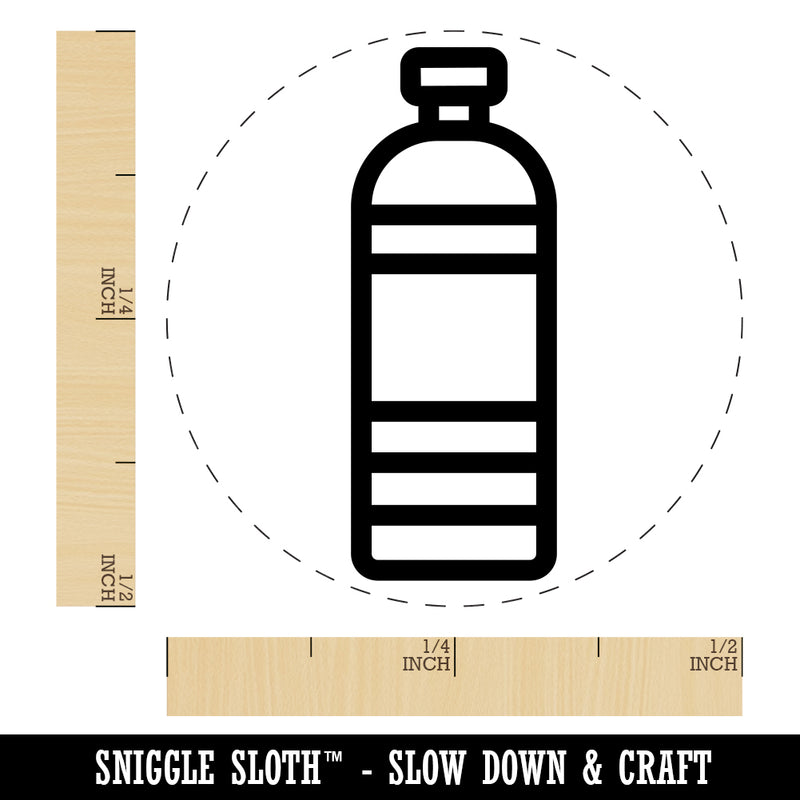 Water Bottle Icon Rubber Stamp for Stamping Crafting Planners