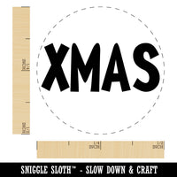 Xmas Christmas Fun Text Rubber Stamp for Stamping Crafting Planners