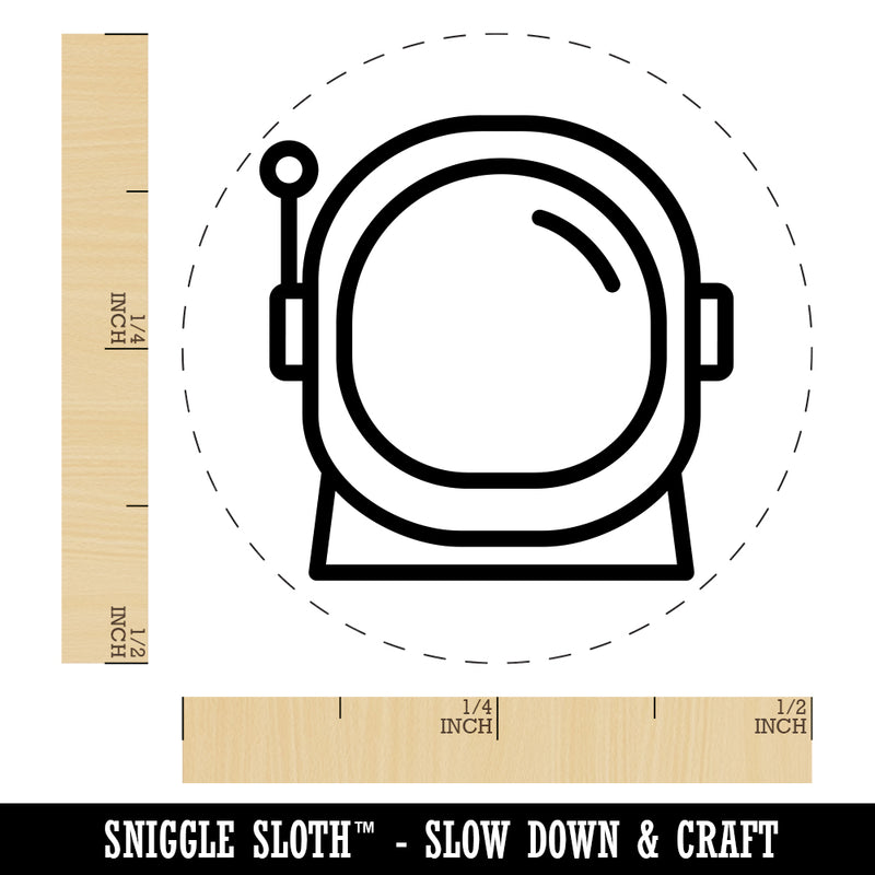 Astronaut Helmet Icon Rubber Stamp for Stamping Crafting Planners