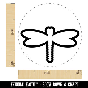 Dragonfly Outline Rubber Stamp for Stamping Crafting Planners