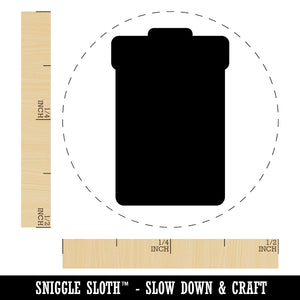 Garbage Trash Can Solid Rubber Stamp for Stamping Crafting Planners