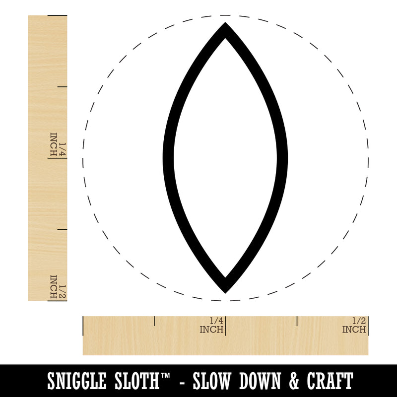 Leaf Simple Outline Rubber Stamp for Stamping Crafting Planners