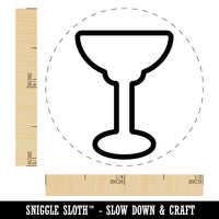 Margarita Glass Outline Rubber Stamp for Stamping Crafting Planners