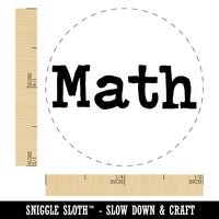 Math School Fun Text Rubber Stamp for Stamping Crafting Planners