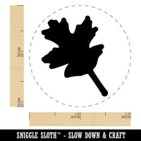 Oak Leaf Solid Rubber Stamp for Stamping Crafting Planners