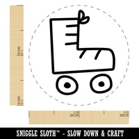 Roller Skate Rubber Stamp for Stamping Crafting Planners