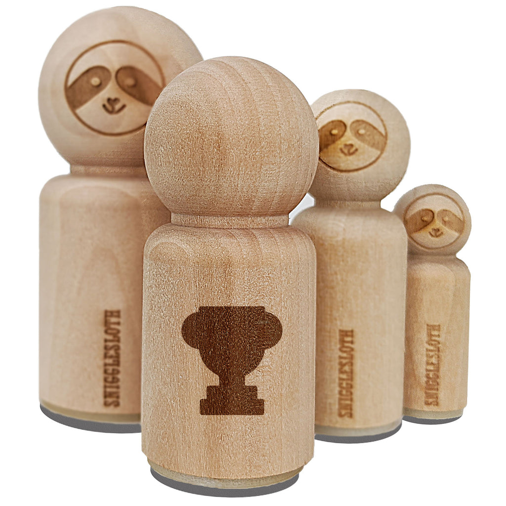 Trophy Award Solid Rubber Stamp for Stamping Crafting Planners