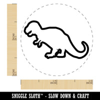Tyrannosaurus Rex Dinosaur Outline Rubber Stamp for Stamping Crafting Planners