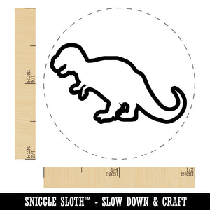 Tyrannosaurus Rex Dinosaur Outline Rubber Stamp for Stamping Crafting Planners