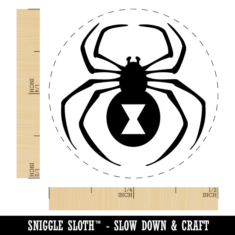 Black Widow Spider Rubber Stamp for Stamping Crafting Planners