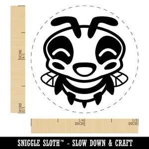 Cute Bee Laughing LOL Rubber Stamp for Stamping Crafting Planners